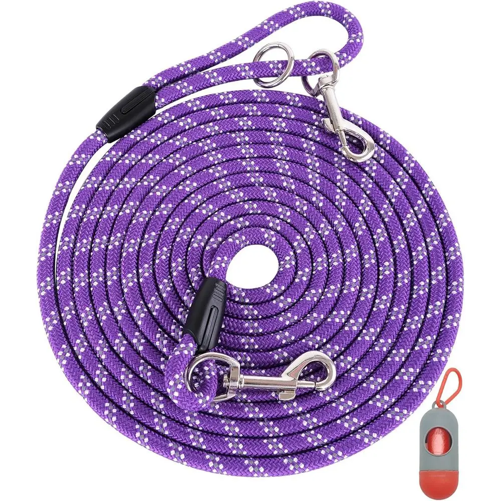 Heavy Duty Dog Leash for Large, Medium, Small Dogs - 10T/16T/30T/50T/100T, Reflective Threads, Ideal for Walking, Playing, Campi