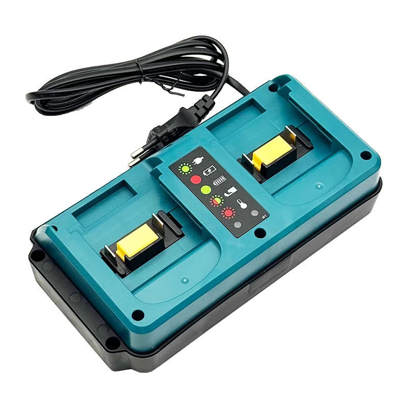 Power Tools Parts For Makita 18V Lithium Battery Case BL1815 BL1820 BL1830 BL1850 Dual Ports Fast Charger DC18RC DC18RD DC18RF
