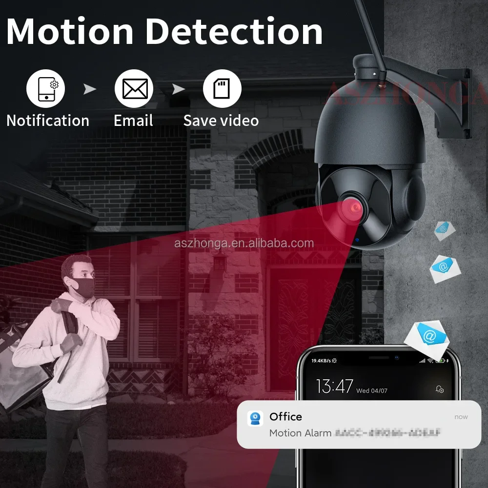 4K HD 8MP اللاسلكية WIFI الأمن IP كاميرا شبكة مراقبة 5X التكبير HD PTZ في الهواء الطلق مراقبة المنزل كاميرا بشكل قبة CCTV 50M IR للرؤية الليلية #5