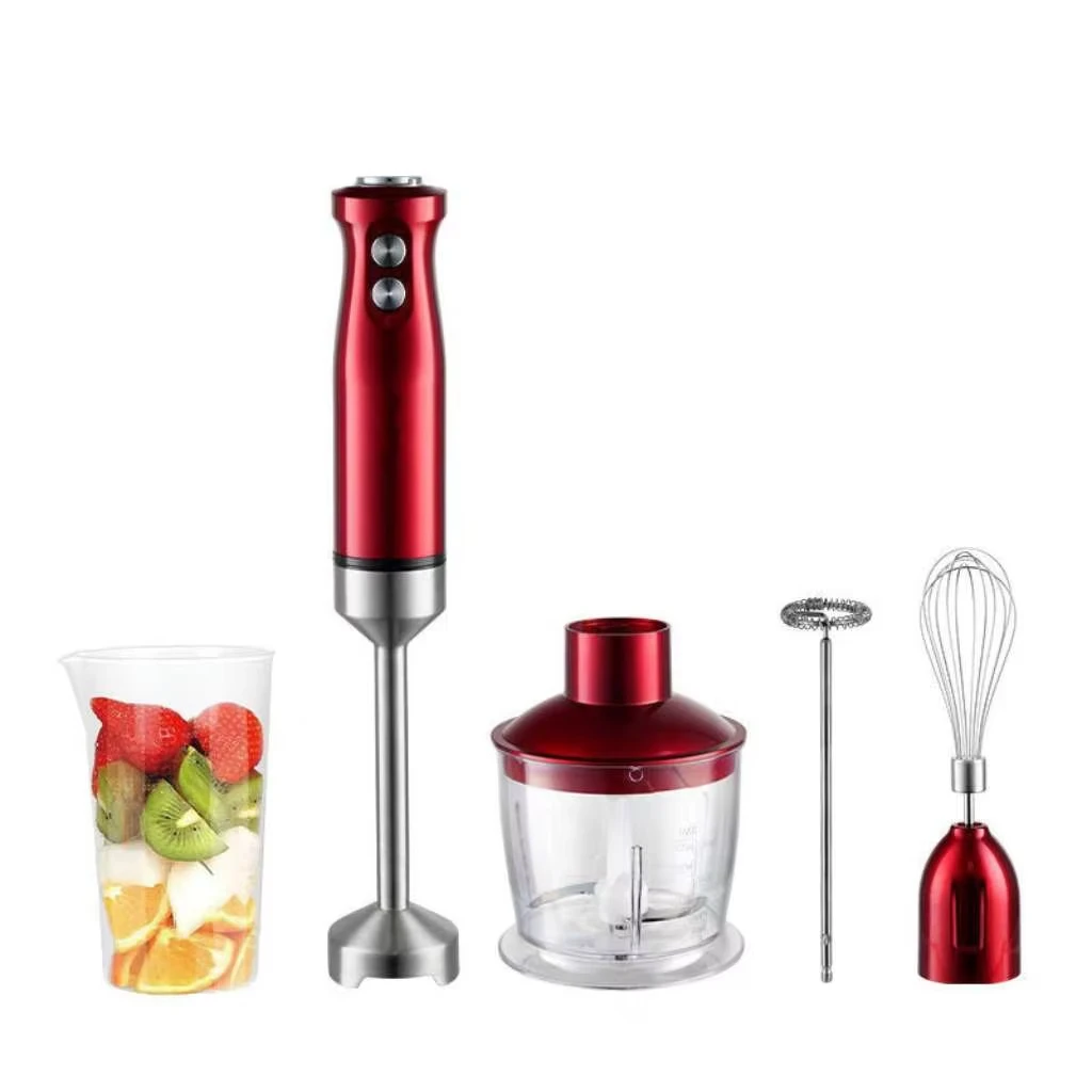 

Houselin Hand Blender 600W,Button Variable Speed 5 in 1 Stick Blender,Emulsion Blender with Chopper, Whisk and Frother for Soup