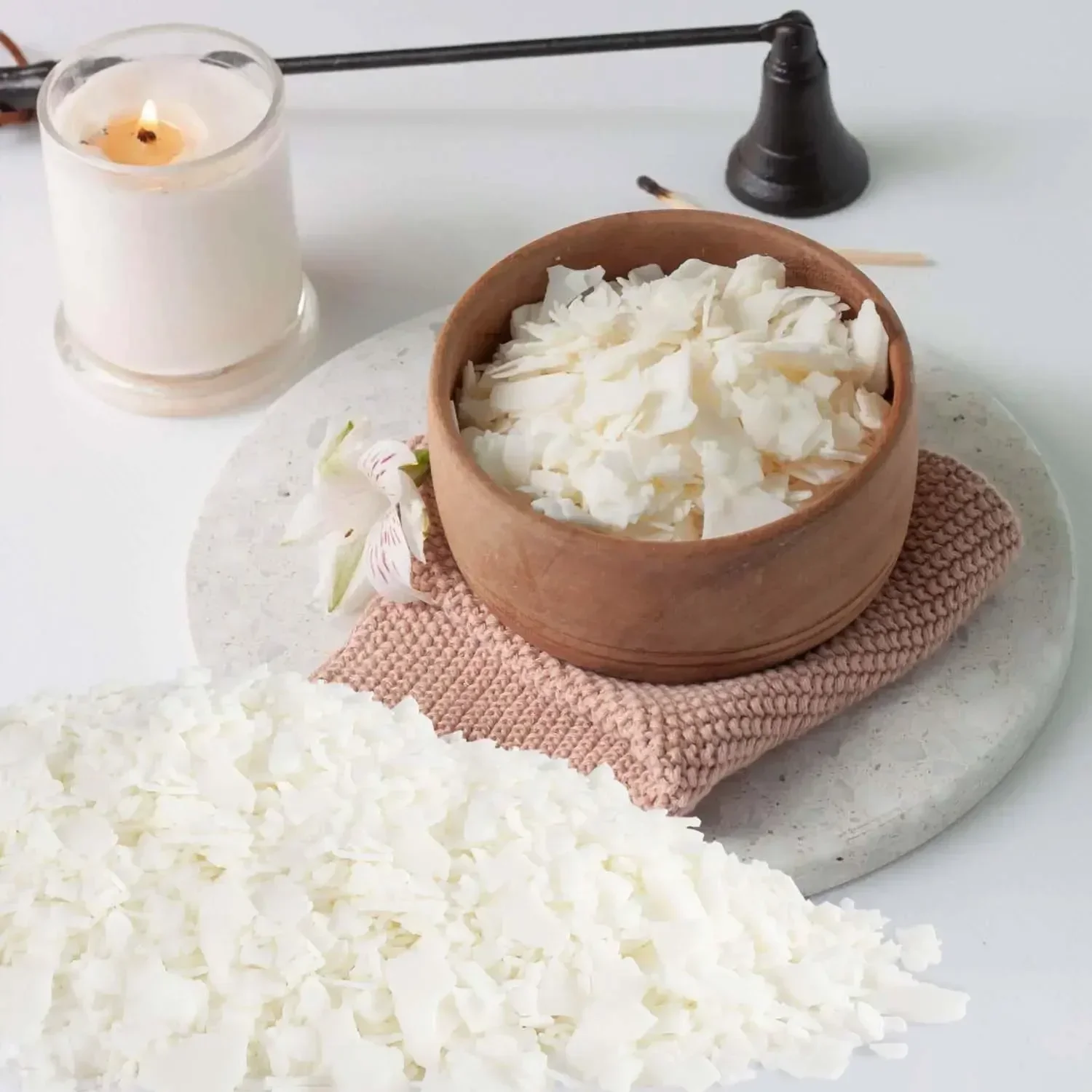 

[XMSJ]Soy Wax for Candle Making - 30 LB Natural Soy Wax Candle Wax for DIY Candle Making Supplies