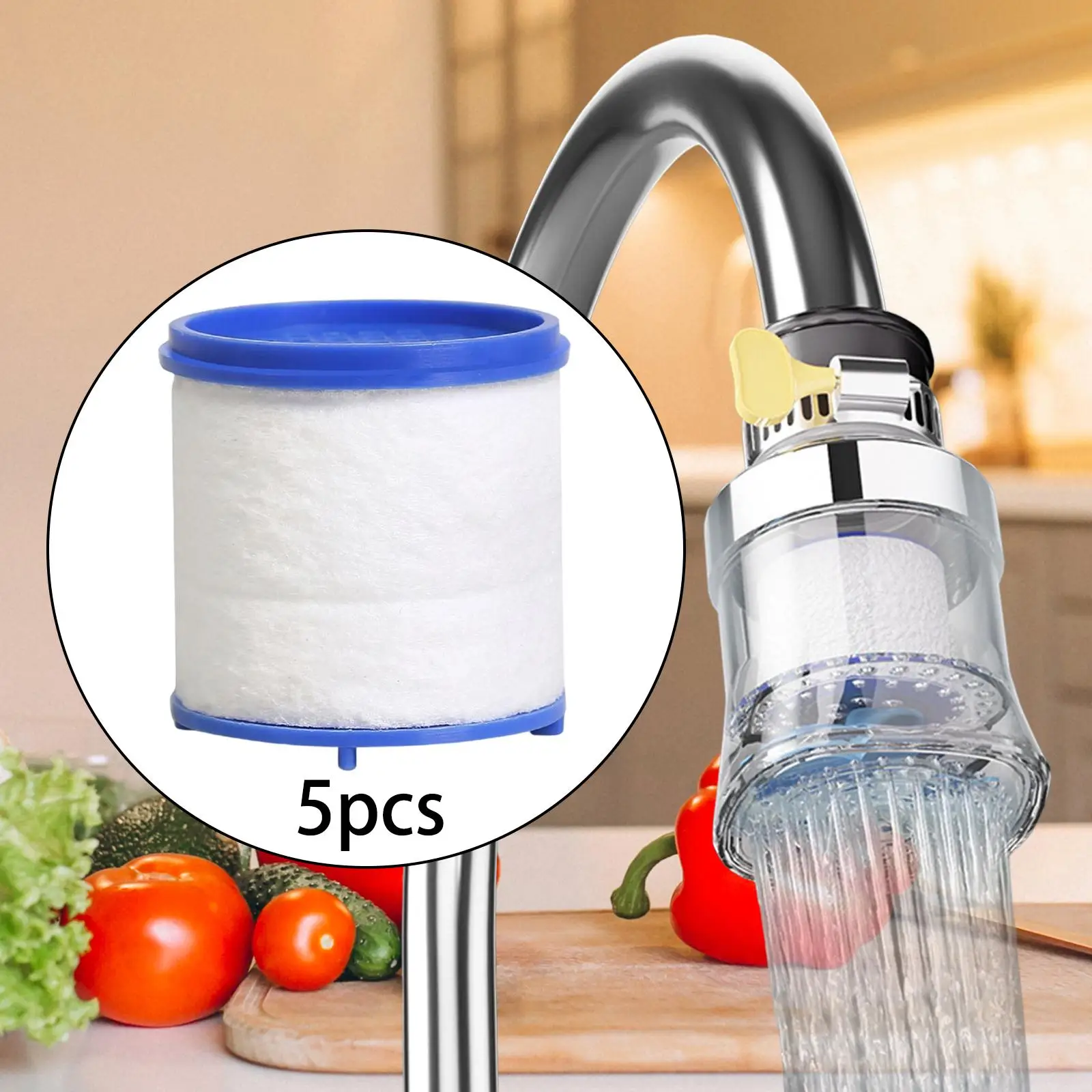 Modernes Wasserhahn-Set, eingebauter Filter, elegantes Design für Küche oder Badezimmer