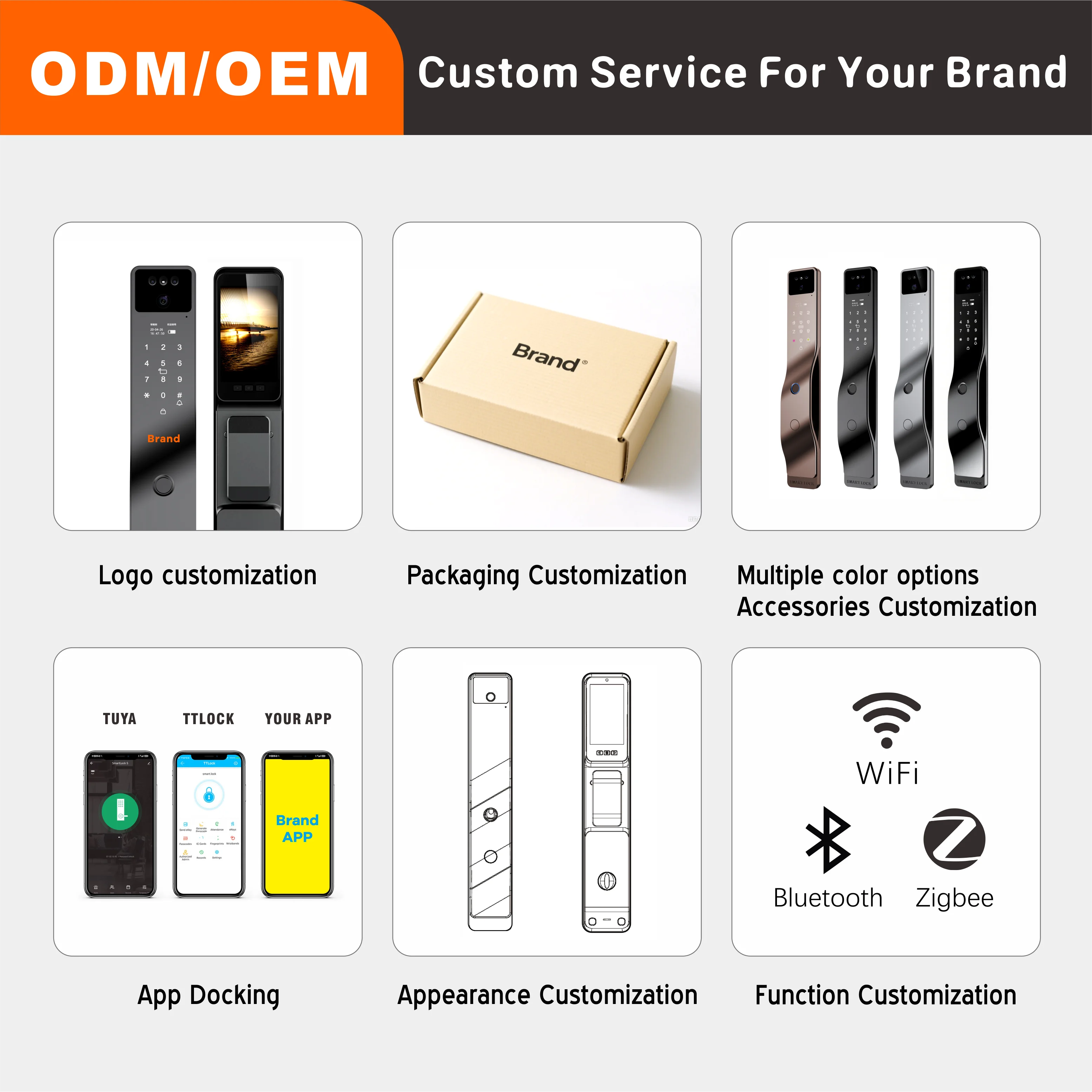 STLF Tuya Smart Electronic Digital Door Lock Fingerprint Password Waterproof Network App Memory Card for Home Hotel