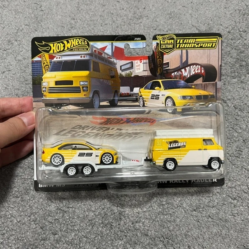

New Hot Wheels Legends Tour Team Transport 2025 - Bmw M3 And Hw Rally Hauler 1:64 Scale Premium Diecast Collectible Vehicle Toys