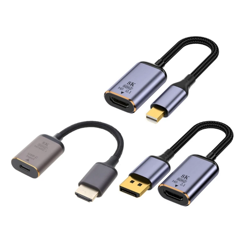 Прямая поставка HDMI-совместимый кабель-адаптер «папа» на «мама», конвертер, разрешение 7680x4320