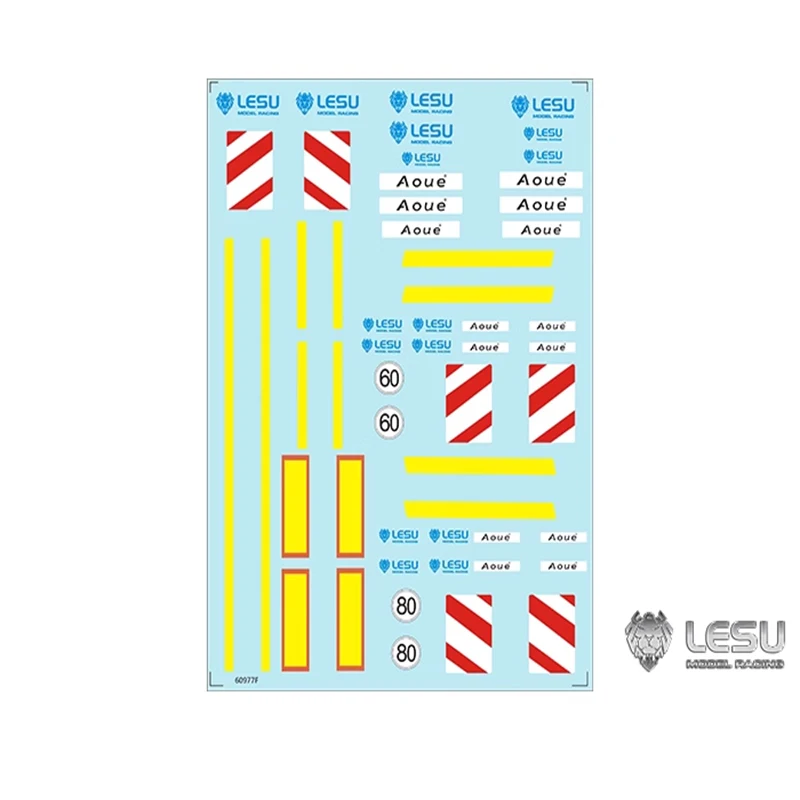 In Stock Decal Sticker Part For 1/14 Lesu Hydraulic Plate Tamiyaya Rc Tractor Truck Dumper Remote Control Toy Car Model Th16968
