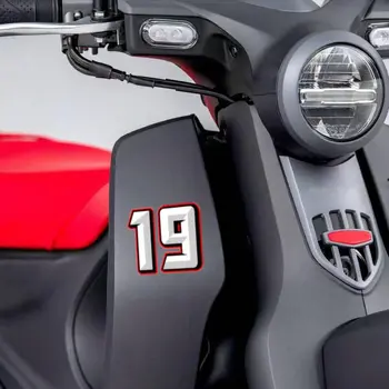 摩托車配件貼紙 汽車造型和貼花 0 到 9 創意阿拉伯數字 賽車號碼 頭盔賽車乙烯基貼花 10 最佳銷售 汽車貼紙 - №5