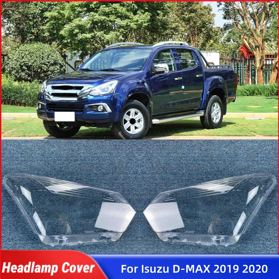

For Isuzu D-MAX 2019 2020 Accessories Lights Cover Head Lampe Cover Car Front Headlight Lens Cover Lights Shell