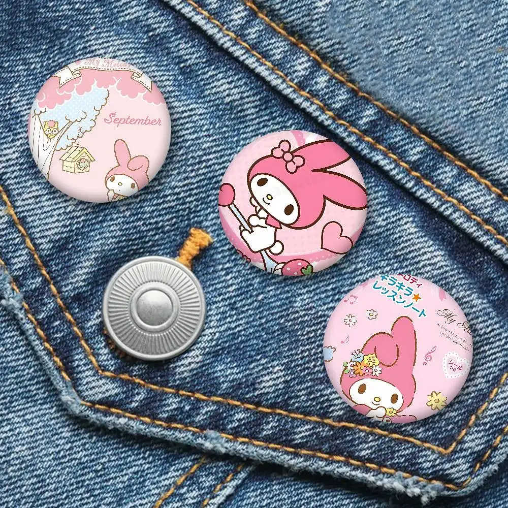 M-Melodys CARTOON Soft Button Pin Bright Printed Icon Gift For Friends Badge Collar Brooch Lapel Pin Metal