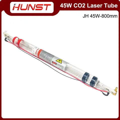 Hunst 45W Co2 레이저 튜브 직경 50mm 길이 800mm, 조각 및 절단기에 적합