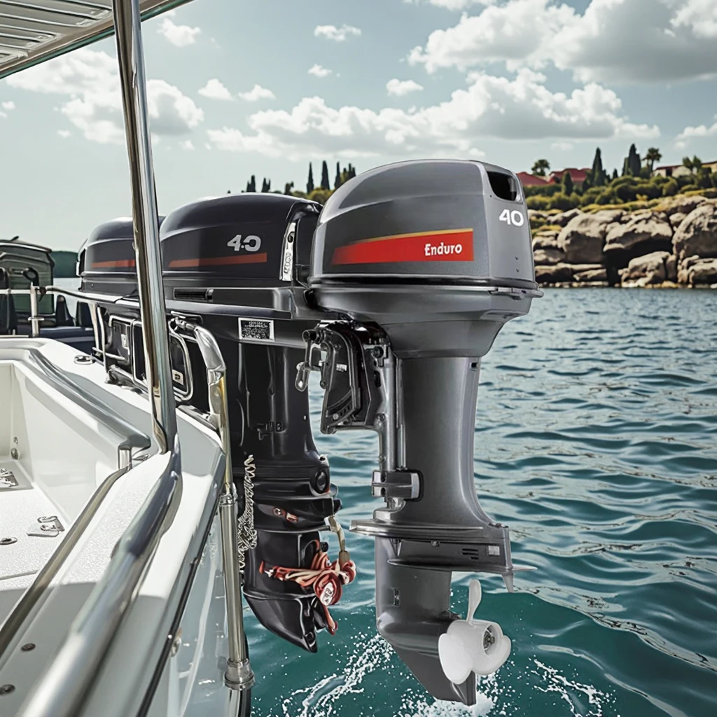 محرك ياماها 40 حصان خارجي محرك ثنائي الأشواط نفس موديل محركات القوارب للبيع #3