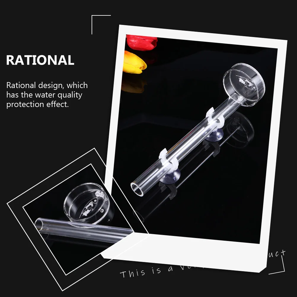 

1 set Feeding Tube Aquarium Fish Transparent Food Feeder Pot White Plastic Shrimp Brine Worm Blood Nematode Fish Tank Tool Water