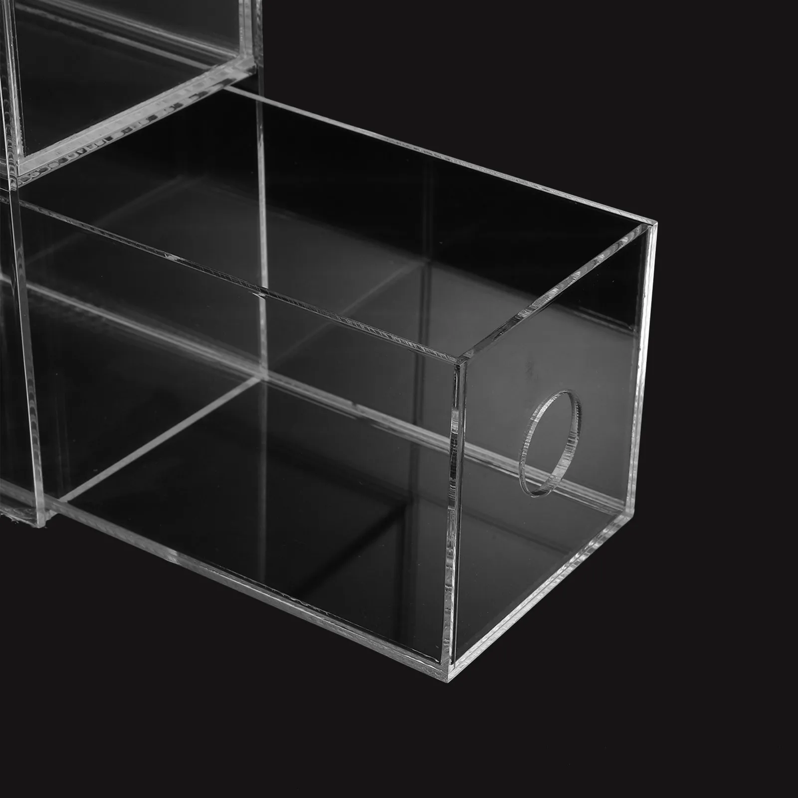 Clear Display Case Mini Action Figures Display Cube Desktop Showcase Protection Box for Lapel Pins Medals Pin Badge Collection