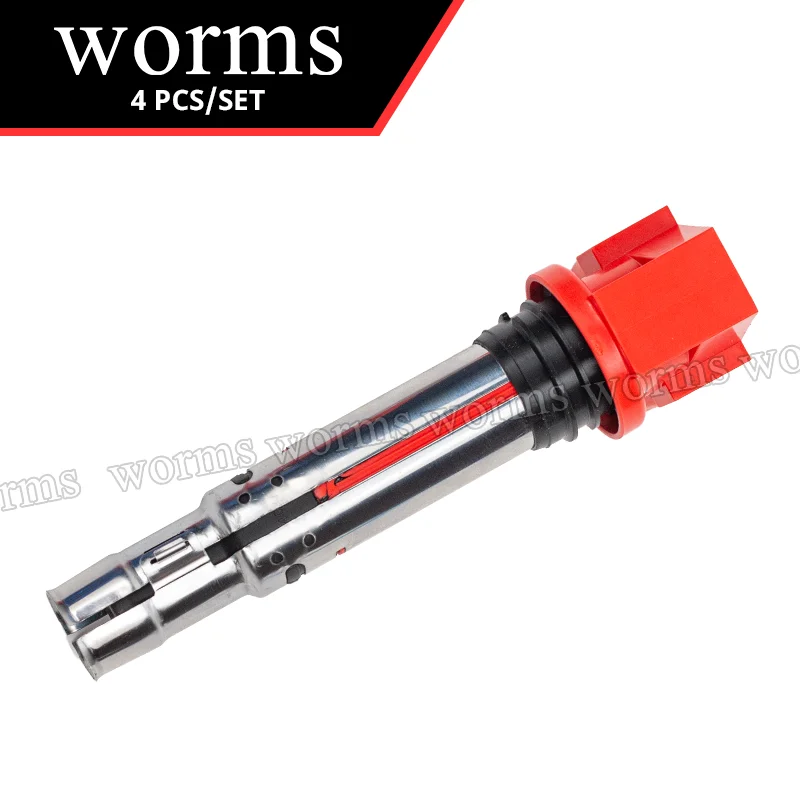 Worms Ignition Coil 036905715F High Performance For VW Golf 1.4 TSI VW Polo Jetta 1.6 FSI Tiguan 4pcs set 코일