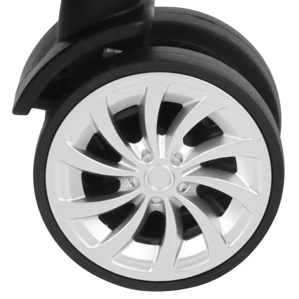 

1 Pair PET, PP Luggage Wheel Quiet Portable Universal Wheel Easy to Use Luggage Replacement Wheel Mountaineering Equipment