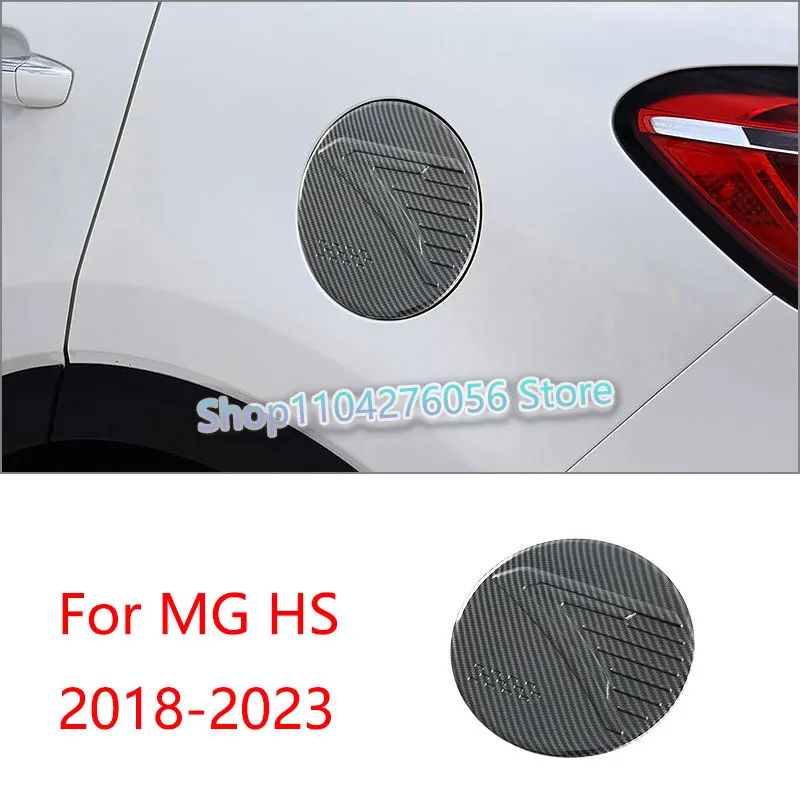 

1 PCS Car Fuel Tank Cover Oil Cap Anti-Scratch Panel For MG HS 2018-2023 Carbon Fiber Pattern Trim Accessories