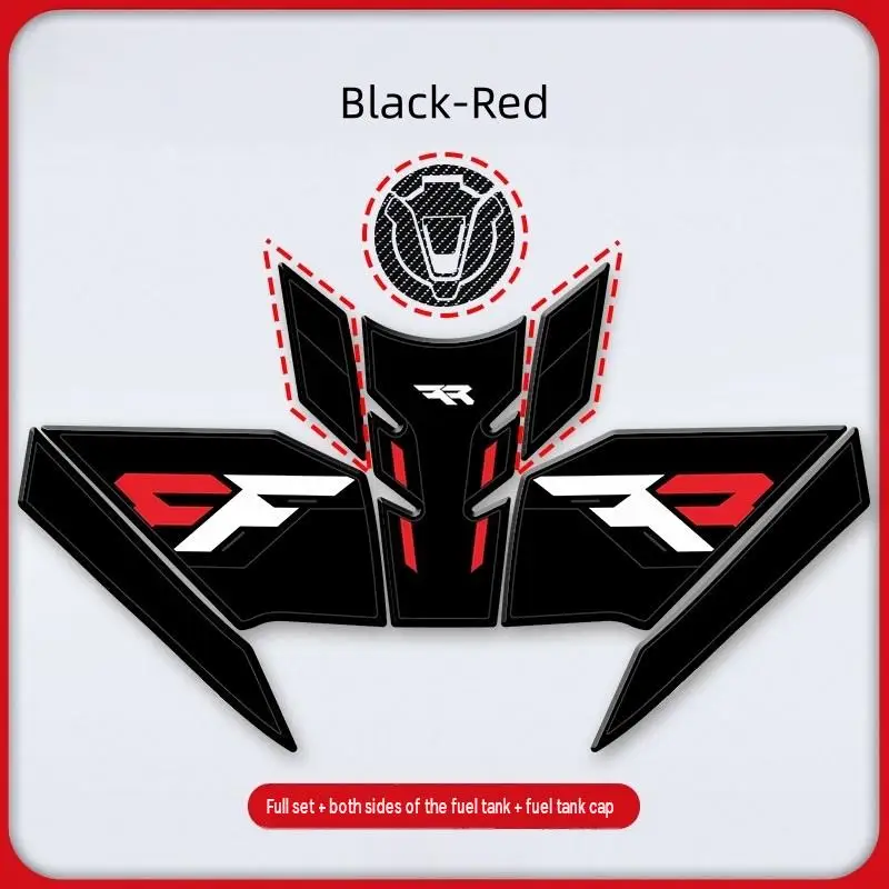 For ZXMOTO 500RR 2025‑2026 Non‑Slip Rubber Tank Decal Scratch‑Resistant Wear‑Proof Motorcycle Decor Sticker Mod Accessories