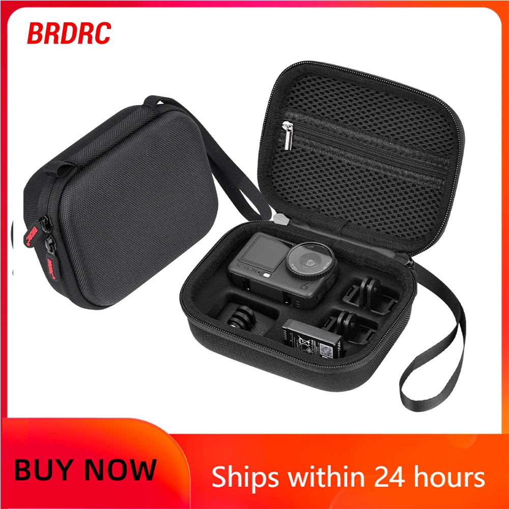 

BRDRC Action 6 Protective Case Storage Bag Portable Travel Handbag Black Dustproof for DJI Action 6 Carrying Accessories