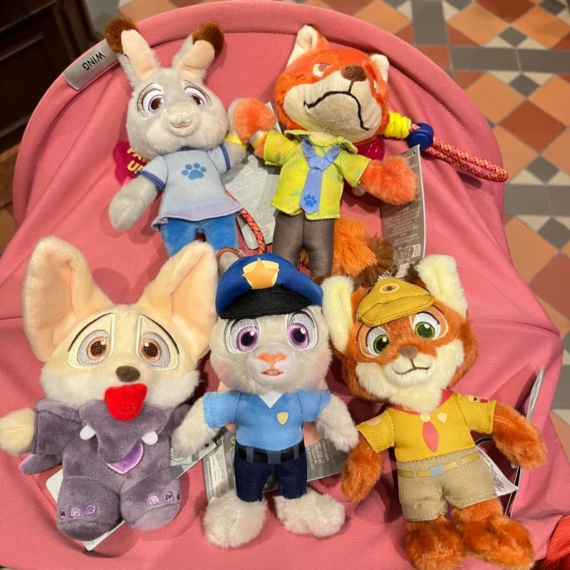 

Hong Kong Disneyland Zootopia Judith Nick cartoon plush toy pendant cute keychain