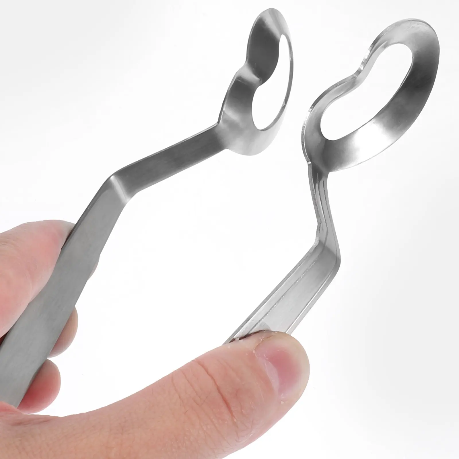 2Pcs Stainless Steel Escargot Shellfish Tongs Comfortable Handle Ergonomic Design Restaurant Serving Clip Food Picking Tools