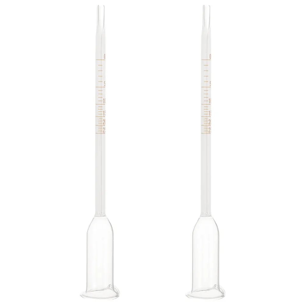 2Pcs Alcohol Hydrometer Glass Dual Scale Home Brewing Tool Precise Measurement Wine Beer Liquor Tester Alcoholmeter Tester
