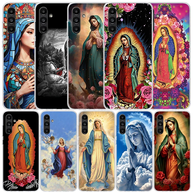 Virgin De Guadalupe Virgen Mary Phone Case For Samsung Galaxy A15 A14 A13 A12 A55 A54 A53 A52 A35 A34 A33 A32 A25 A24 A23 A22 A0