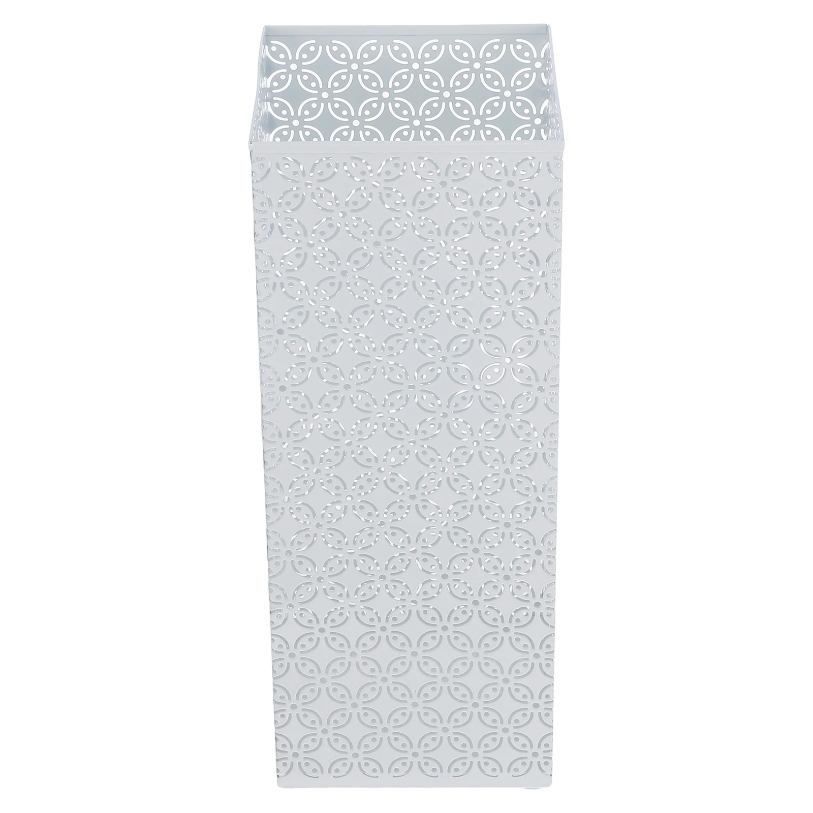 

1pc Square Metal Storage Bin For Umbrella Holder Organizer Home Office Entryway Decorative Iron Stand Rustic Flower Vase Canes