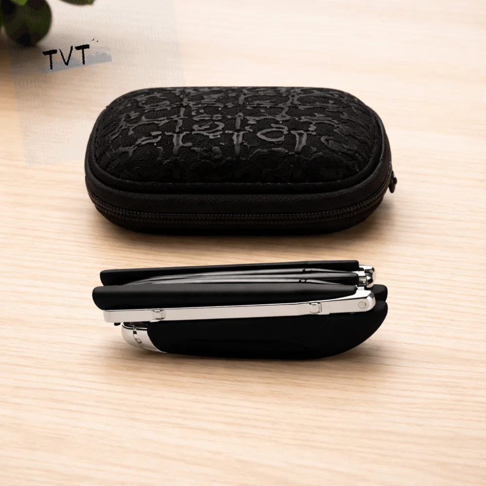 

360 Degree Rotating Foldable Reading Glasses Portable Metal Square-Frame Anti Blue Presbyopic Glasses