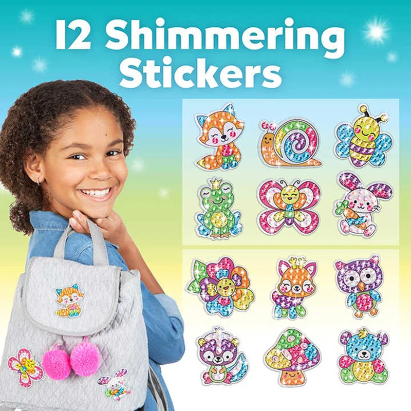 DIY12 Diamond Sticker Cartoon Cute And Easy To Stick Creative Puzzle Parent Child Interactive Toy Birthday Gift For Kids