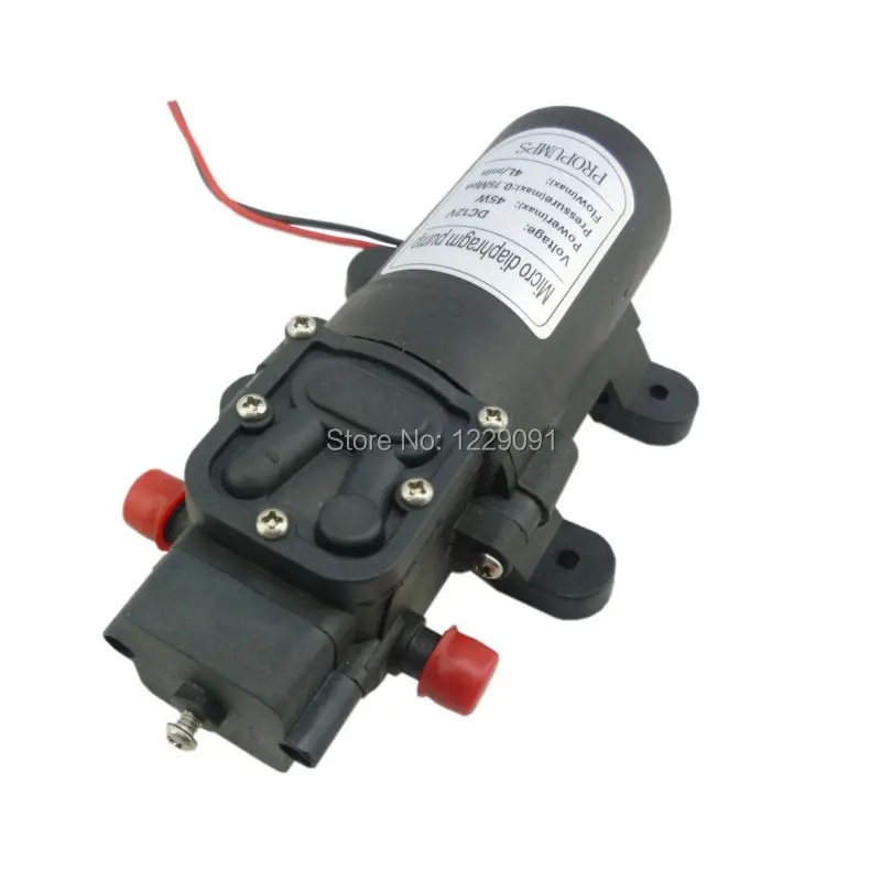 

1pcs DC Diaphragm Pump 12v 45W 4L/min Return Valve Type Small 12 Volt Water Pump