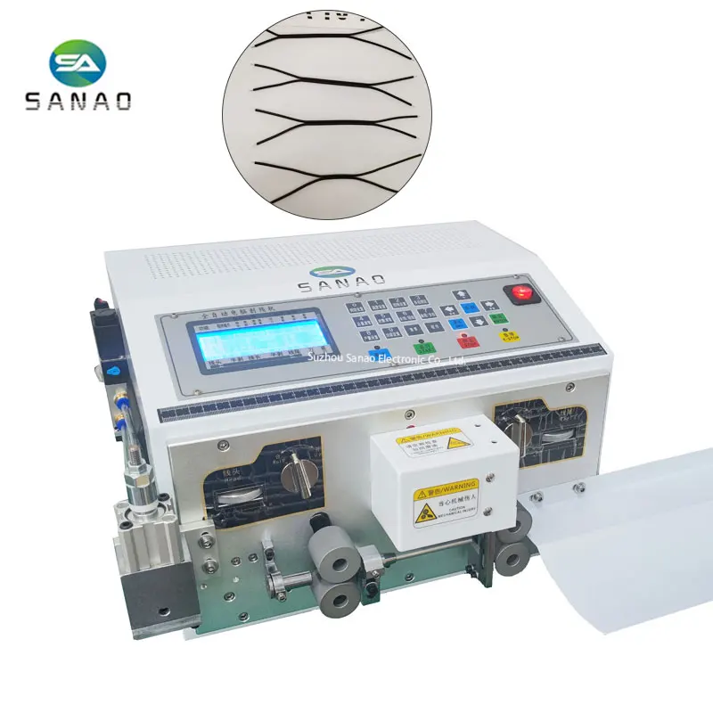 Full Automatic 2-12 Pin Flat Cable Cutting Stripping Splitting Machine for Wire Harness Processing
