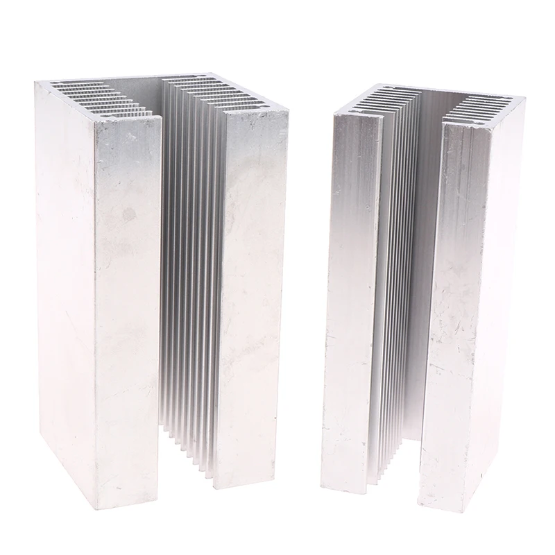 1PC 40*40*100mm/50*50*100mm U-slot Triode High Power Aluminum Alloy Heatsink Heat Sink CPU Power Radiator