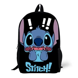 1pc cute Stitch printed backpack, student backpack, suitable for travel, daily commuting