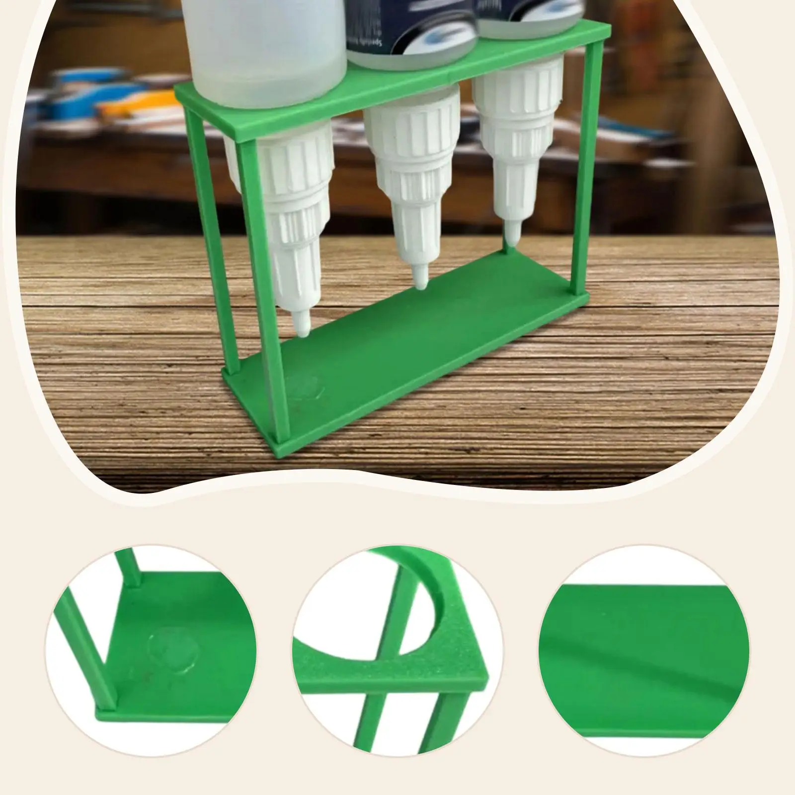 Glue Bottle Stand Crafting Tool Holder, Glue Holder Bracket for Scrapbooking Project Crafting Workshop Artisans