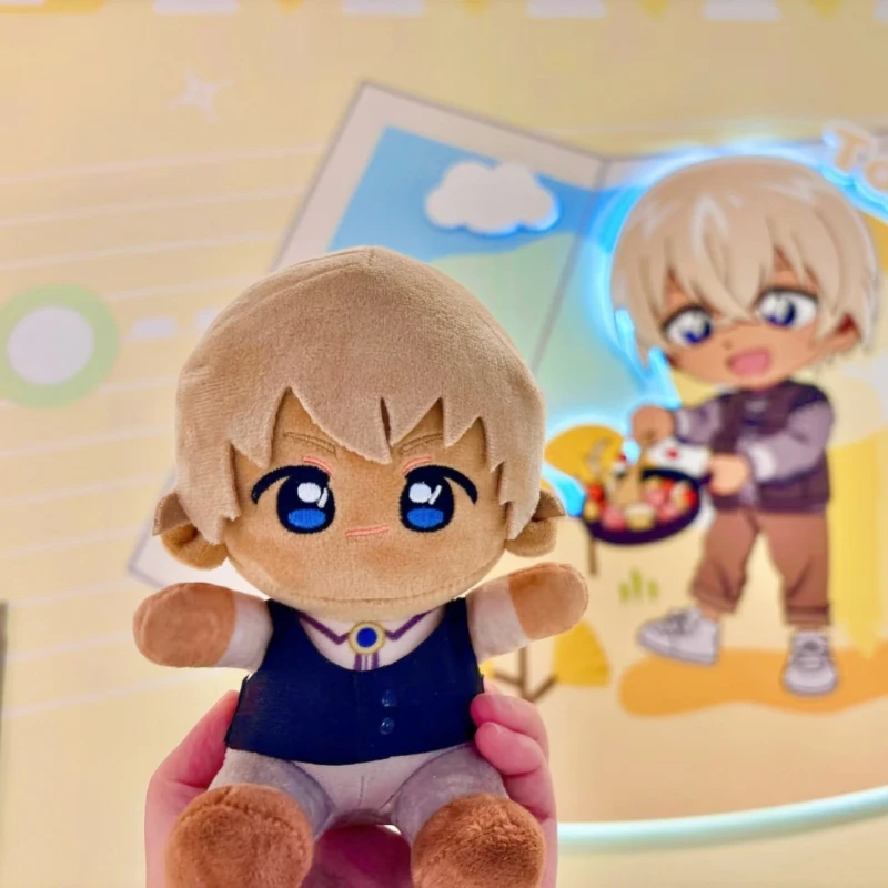 공식 명탐정 코난 애니메이션 주변 상품 귀여운 카이토 키드 쿠도 신이치 모리 란 Q 버전 봉제 인형 15cm 팬들을 위한 휴일 선물