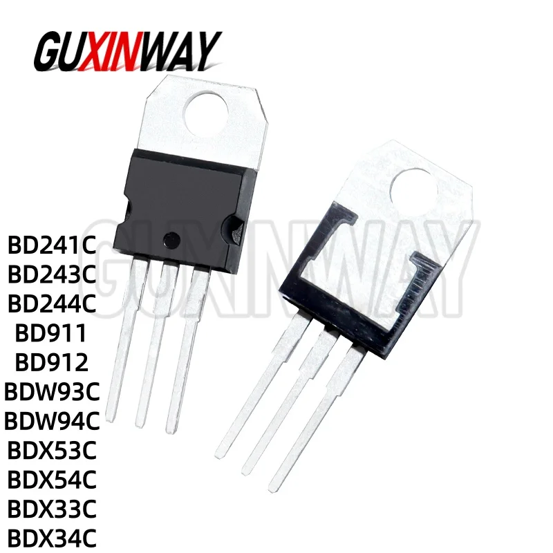 10PCS NPN darington Transistor BDW93C TO-220 BDW93 TO220 BD241C BD243C BD244C BD911 BD912 BDW94C BDX33C BDX34C BDX53C BDX53C