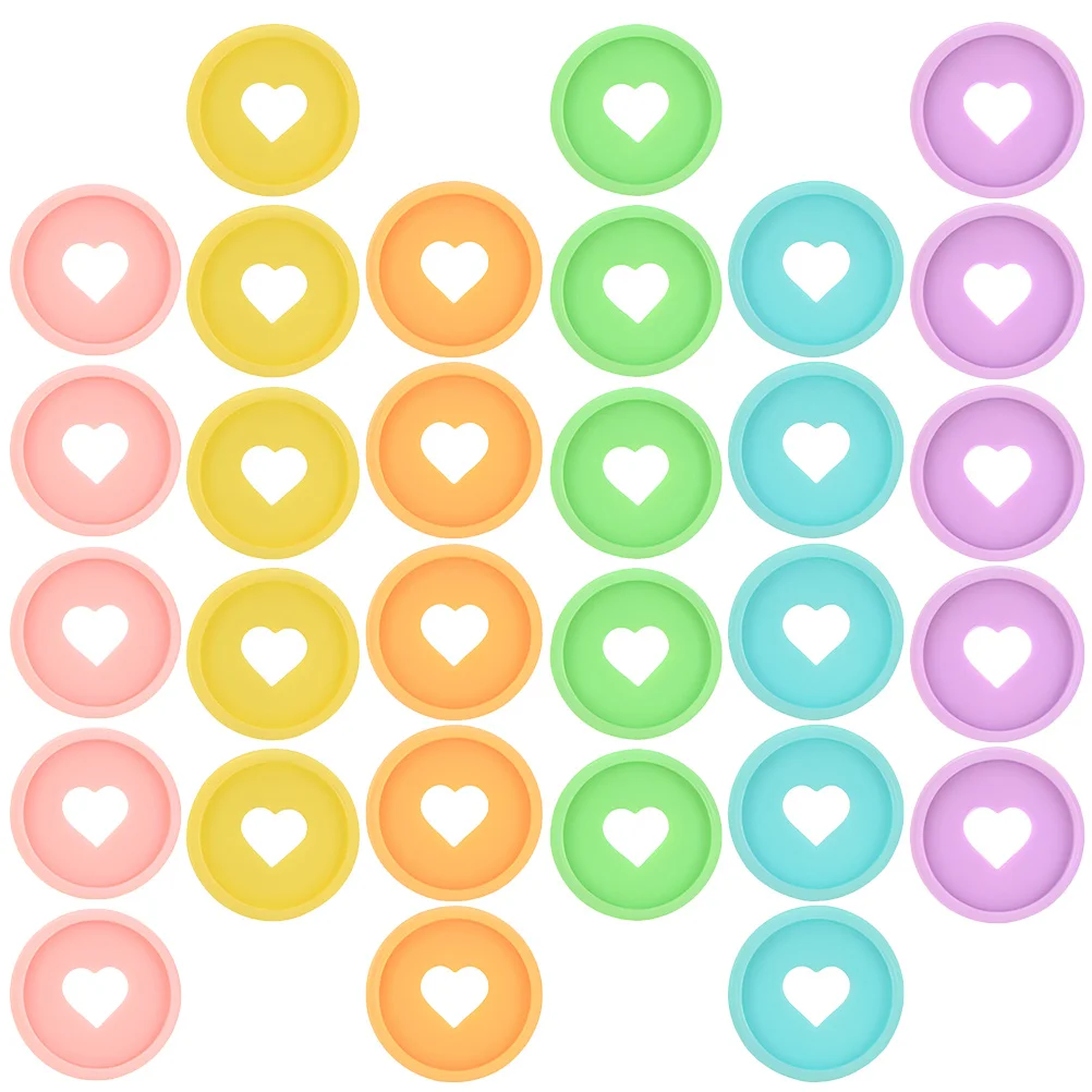 30Pcs Round Clip Rings Exquisite Notebook Binder Rings Strong Grip for Loose Leaf Papers Artists Students Office Workers