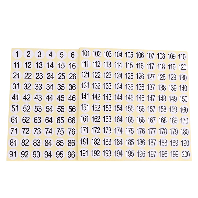 Étiquette autocollante numéro de vernis à ongles 1-200, 15 feuilles, bouteille de colle pour vernis Gel, rouge à lèvres, pointe d'affichage, marque de numérotation, outil de manucure