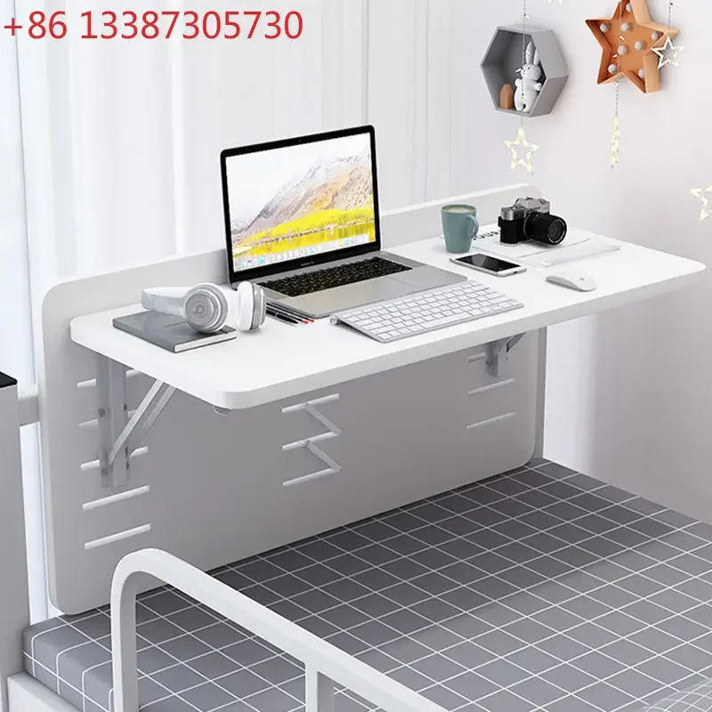 Folding bedroom desk bedside dormitory upper and lower bunk artifact suspended table simple essential modern