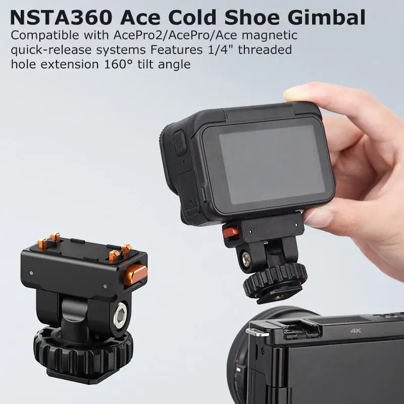 Brand New Magnetic Quick Release Cold Shoe Ball Head Suitable for Insta360 Ace Pro 2