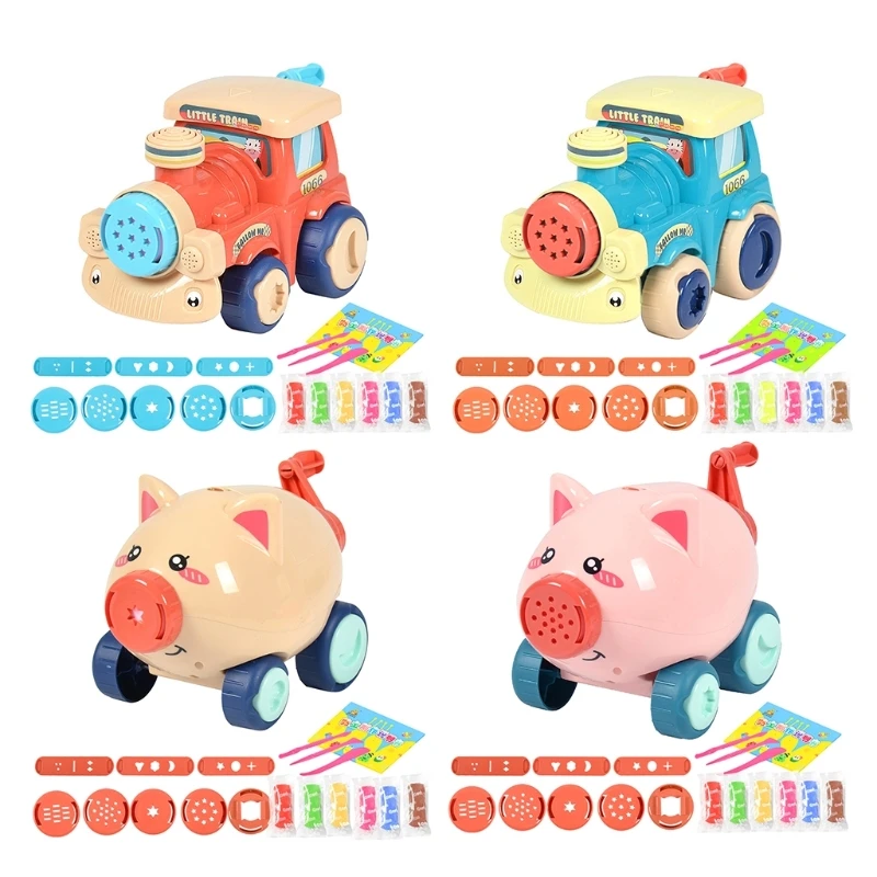 Y1UB Colored Clay Children's Plasticine Toy Piggy Machine Handmade DIY Safe and Interesting