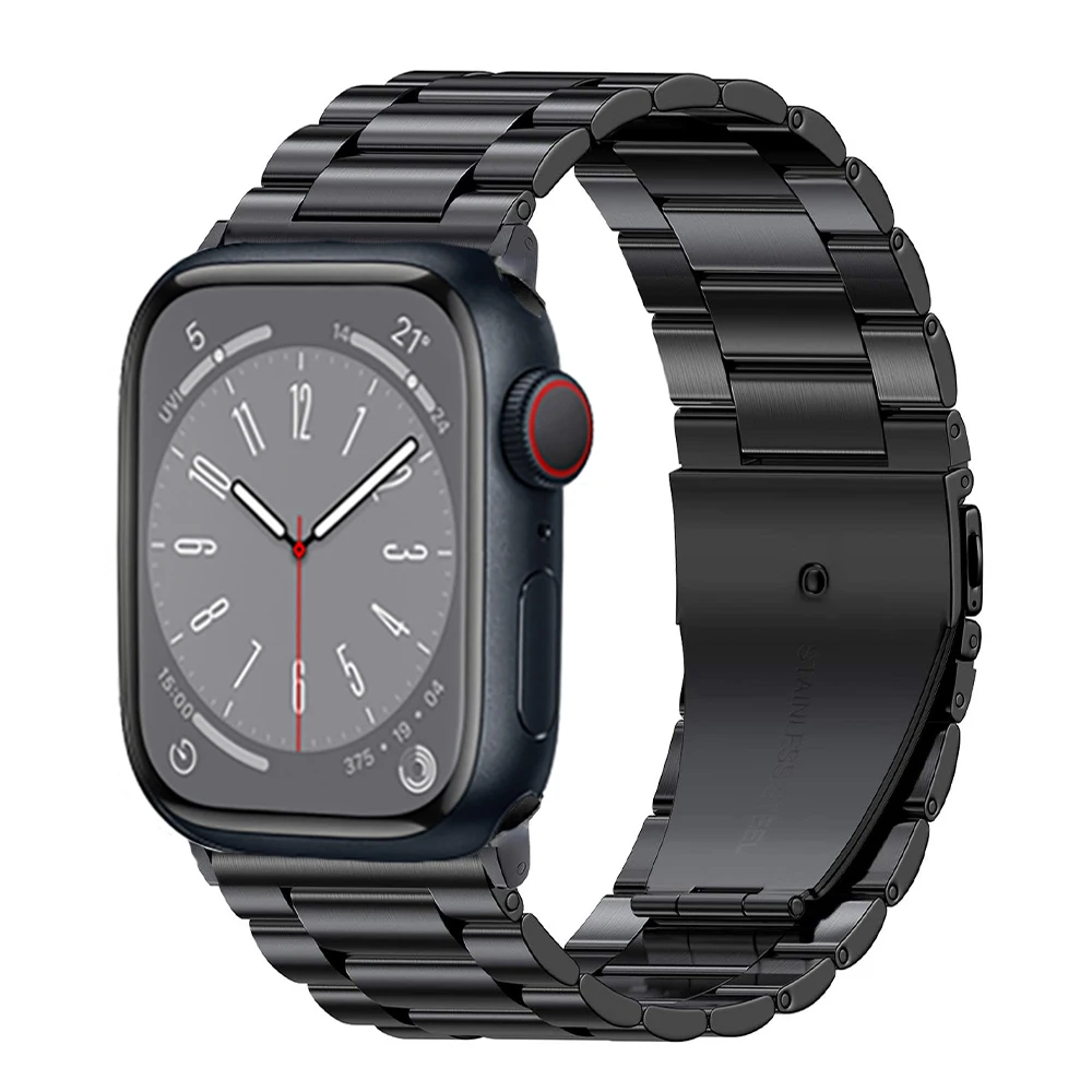 Tali Logam untuk Jam Tangan Apple Ultra 3 49Mm 10 11 46Mm 42Mm 9 8 7 45Mm 41Mm Gelang Baja Tahan Karat untuk IWatch 6 5 4 SE 44Mm 42Mm