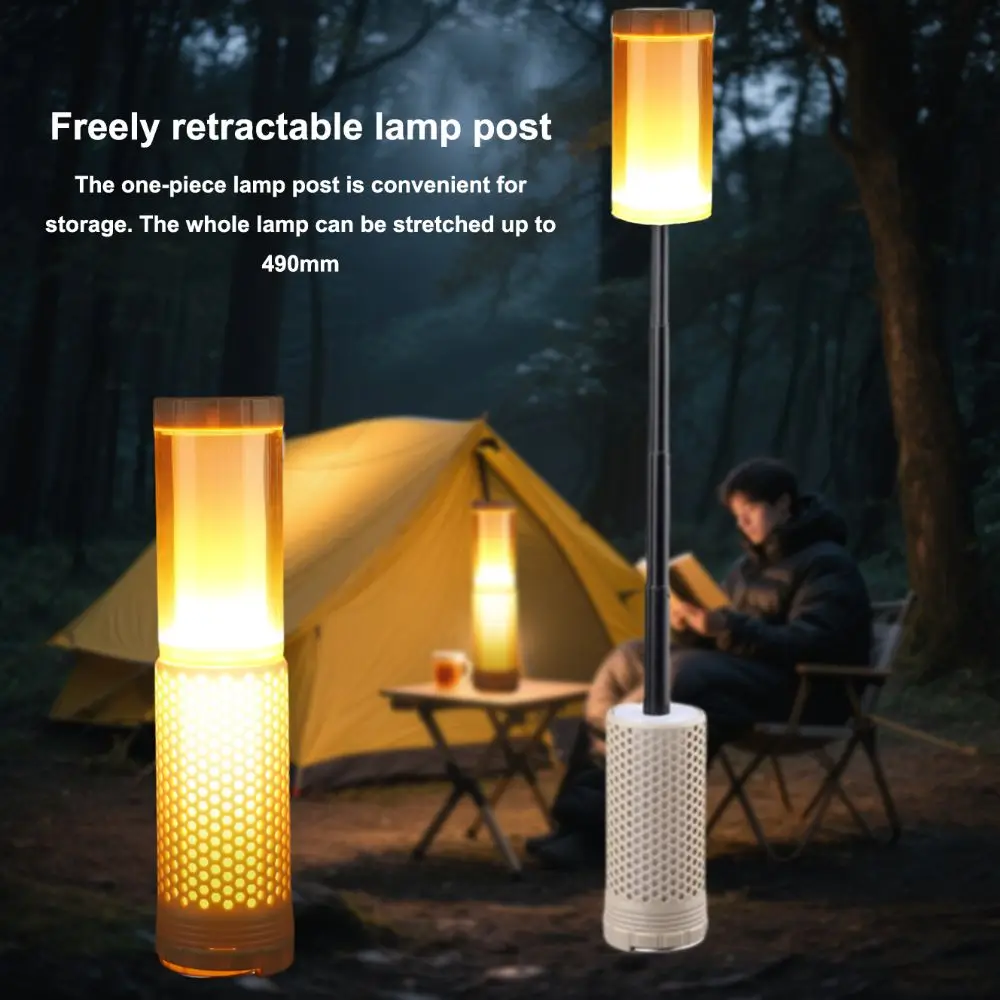 

Natural Warm Light Outdoor Telescopic Camping Light Portable Handle Convenient for Storage Auto Repair Lamp Nostalgia