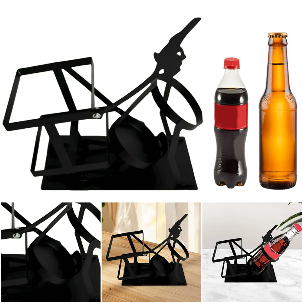 

Retro Metal Red Wine Rack Skull Skeleton Design Wine Holder Beer Whisky Wine Bottle Display Rack Stand for Whiskey Beer