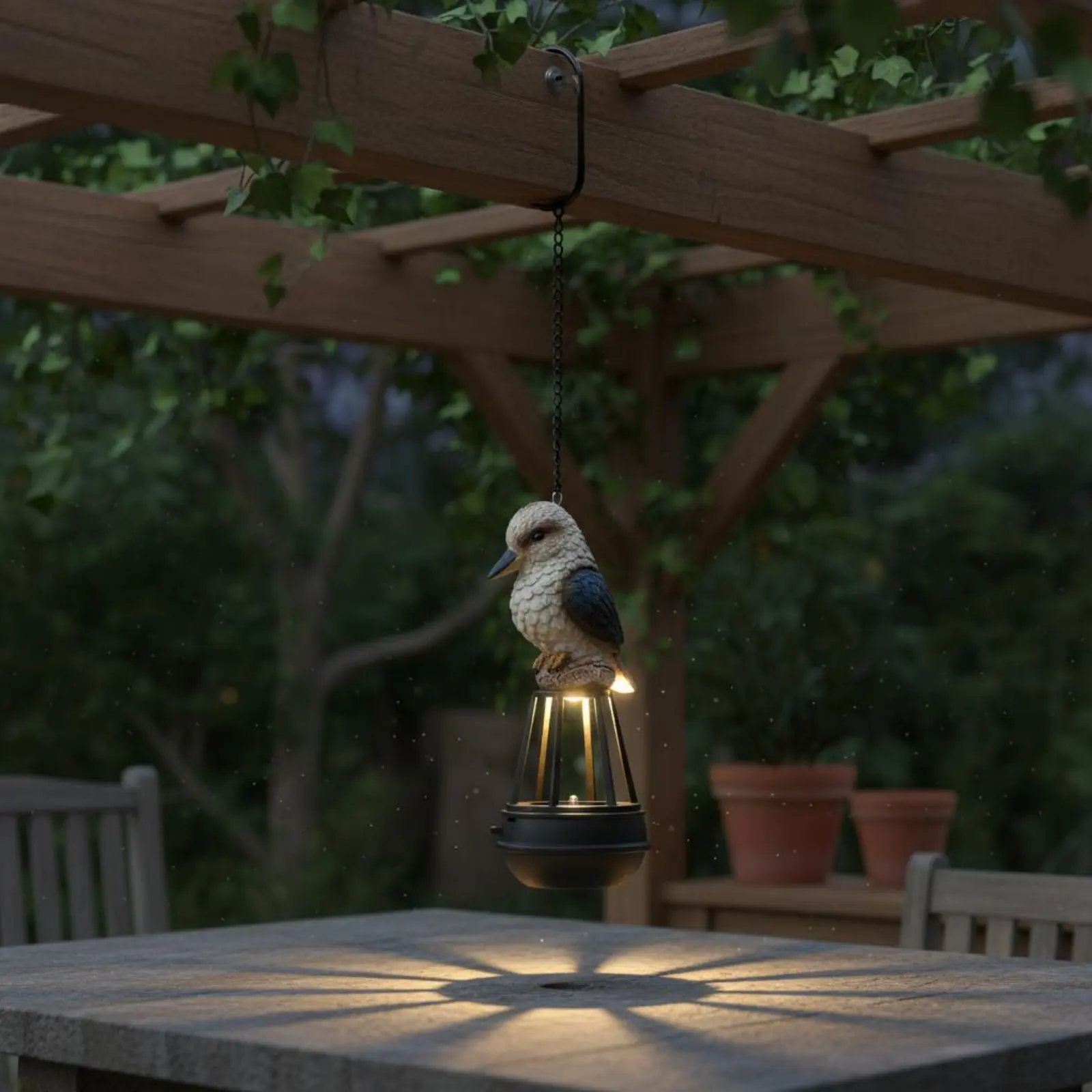 

Solar Avian Hanging Lamp Energy-Saving Solar Avian Lamp Parrot Garden Lantern Weather Resistant Outdoor Lighting Waterproof
