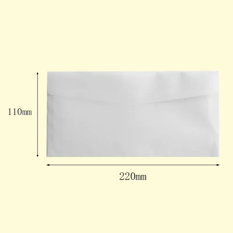 20pcs/lot Translucent Blank Envelope for Invitations Postcards Giftbox Message Envelopes Wedding Business Stationery Storage Bag