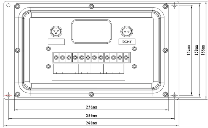 Display dell'allarme del Monitor della scatola ingranaggi allarmi acustici e visivi della pressione dell'olio e della temperatura dell'acqua