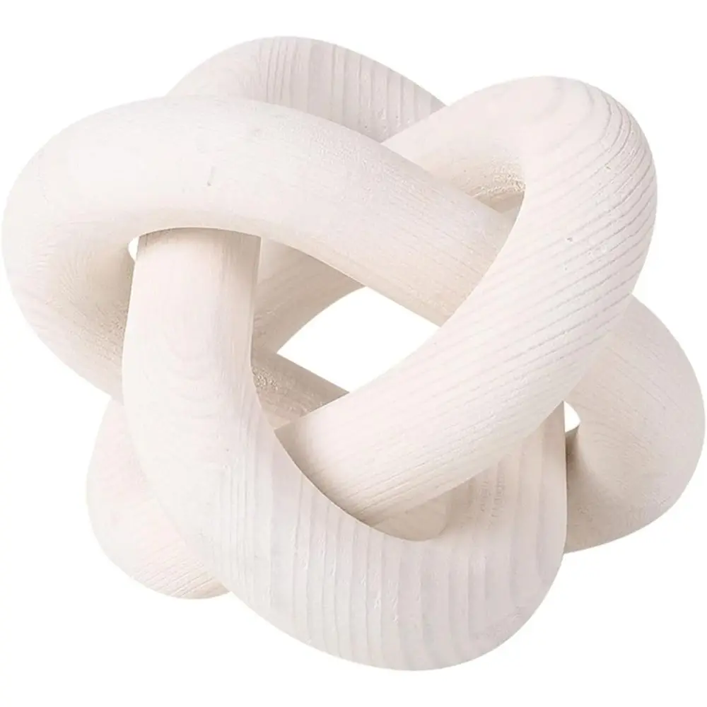 Бохо деревенские акценты журнальный столик Декор с деревянным узлом Декор звеньев деревянной цепи Декор 3-звенья Декор сосновой полки