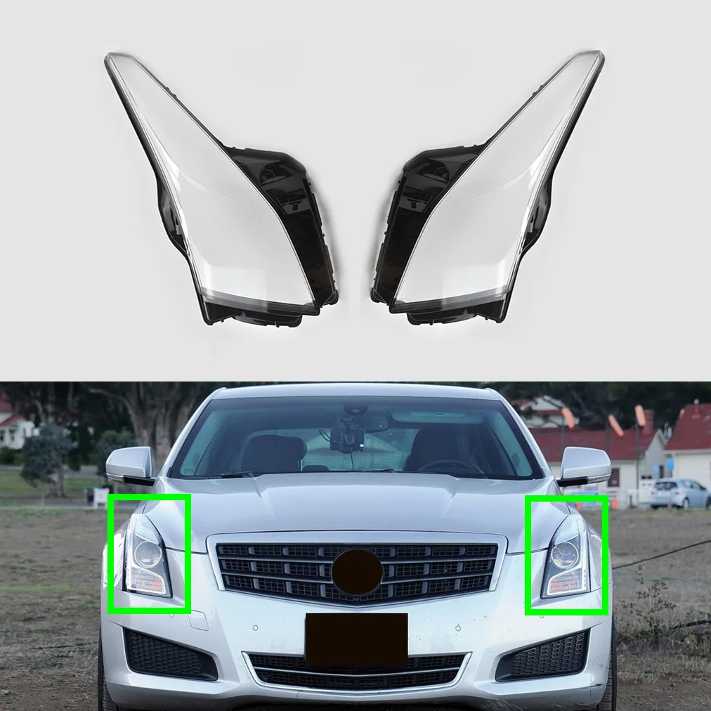 

Fit For Cadillac ATS 2013-2018 Transparent Headlight Cover Lens