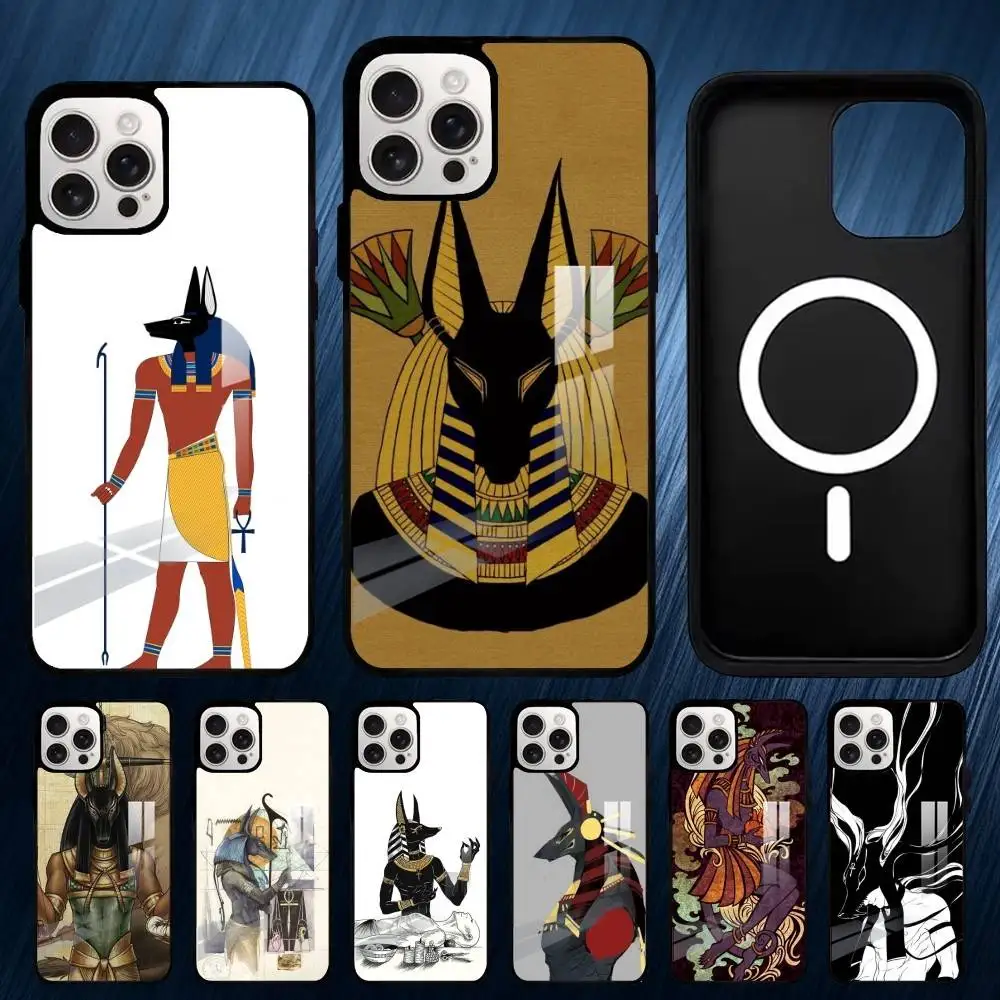 

A-Anubis Egyptian GOD Phone Case For iPhone17,16,15,14,13,12,11,Plus,Pro,Max For Magsafe Wireless Charging cover